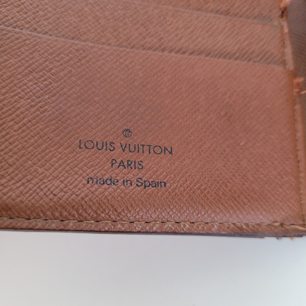 Louis Vuitton Monogram Bifold Wallet Brown CA0024 Made in Spain Project Piece - Picture 4 of 15